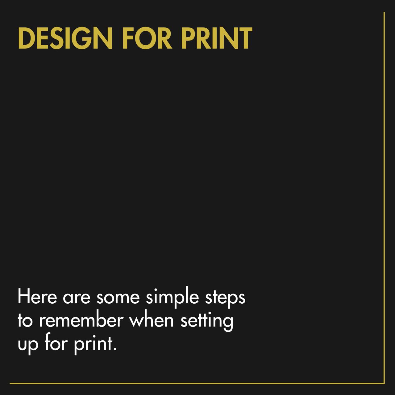 Design for Print